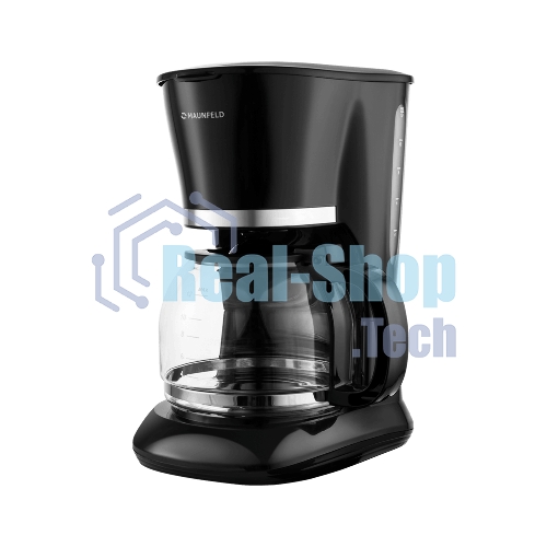 Кофеварка капельная Maunfeld MF-732BK черный, исп. кофе - молотый, 1,5 л, 1000 Вт