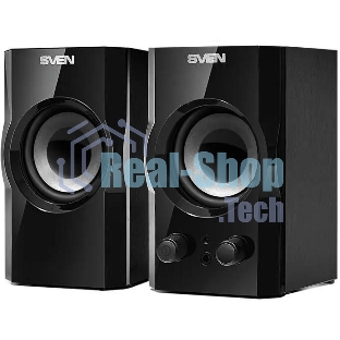 Акустическая система SVEN SPS-606, черный, акустическая система 2.0 (мощность 2x3 Вт(RMS))