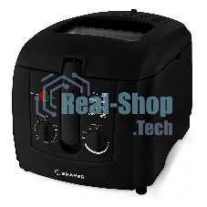 Фритюрница BRAYER 2830BR-BK чёрный, 1800 Вт, 3 л, 0.6 кг, съёмная чаша, таймер