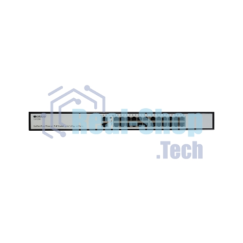Коммутатор неуправляемый PoE ORIGO OS1226P/285W/A1A 24x100Base-TX PoE+, 2x1000Base-T, PoE-бюджет 285 Вт, корпус металл