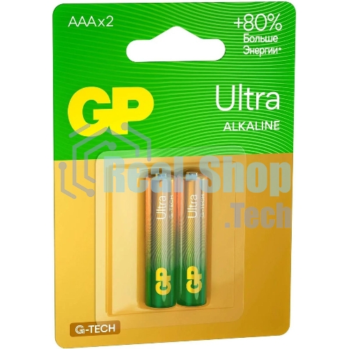 Батарея GP Ultra Alkaline 24AUA21-2CRSBC2 AAA (2шт)