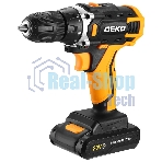 Дрель-шуруповерт Deko Banger 20V ONE+, 20 В, 1,5 Ач, 42 Нм, щеточный