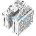 Кулер для процессора PCCooler RZ620 WH (260W, 4-pin PWM, 158мм, Al/Cu, 6x6мм, 2x120мм, 86.73CFM, 32dBA, 1800RPM, S: 1851/1700/1200/115X, AM5/AM4, белый)