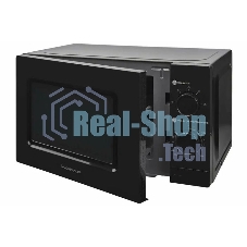 Микроволновая печь HOME HMM207BB черный, 20 л, 700 Вт, переключатели - поворотный механизм