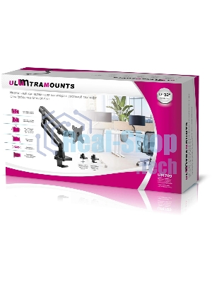 Кронштейн для мониторов Ultramounts UM709 черный 17