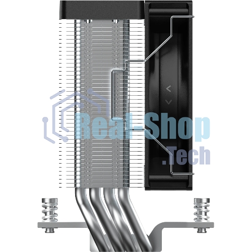 Кулер для процессора Ocypus Gamma A40 BK ARGB Digital, 100мм ARGB FAN, Top Display Panel, 4 HEAT PIPES, 4-PIN PWM, 600-2400 RPM, 29.5DBA, HYDRO BEARING, LGA115X/1200/1700/18XX, AM4/AM5