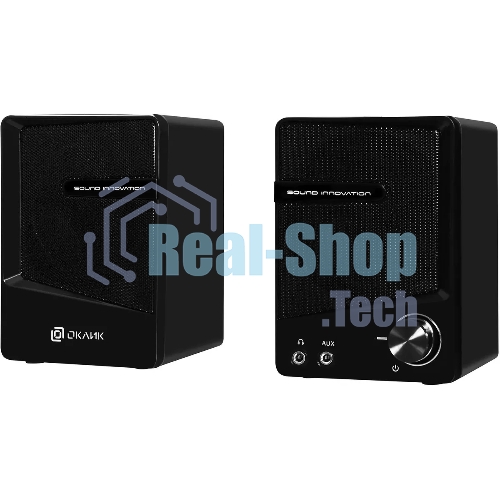 Акустическая система Oklick OK-126 2.0 черный 6Вт