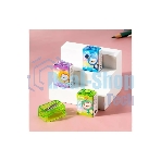 Точилка для карандашей ручная Deli EH552 Little Singer, 1 отверстие, пластик, ассорти, коробка
