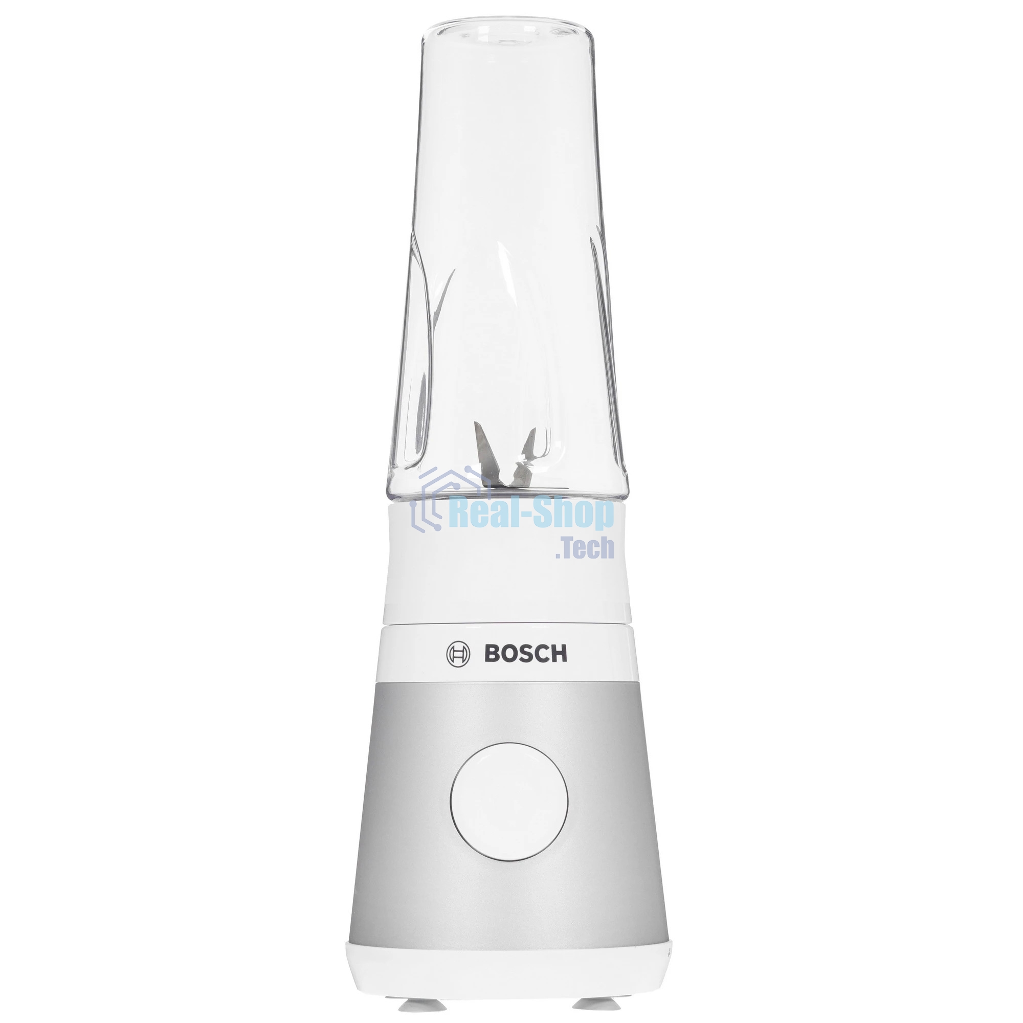 Блендер стационарный Bosch MMB2111T серебристый, 450 Вт, 1 скорость