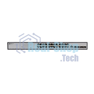 Коммутатор ORIGO Managed L3 Switch 24x1000Base-T PoE, 4x10Gbase-X SFP+, PoE Budget 370W, RJ45 Console, 19