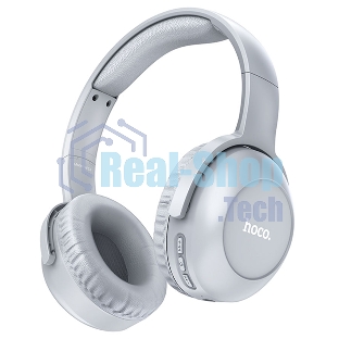 Беспроводные/проводные наушники Hoco W33 серый, полноразмерные, Bluetooth + проводной, складная конструкция, до 10 ч.