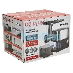 Мясорубка электрическая DELTA LUX DE-602M черный, 3600 Вт, 2.5 кг/мин, реверс, защита от перегрузки, насадки - 5