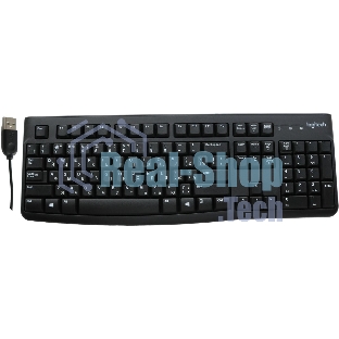 Клавиатура проводная Logitech K120 for business, USB черный (неоригинальная гравировка)