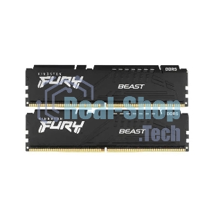 Оперативная память Kingston Fury Beast, DDR5, 16GB (2x8GB), 6000MHz, CL36, с радиаторами, черный