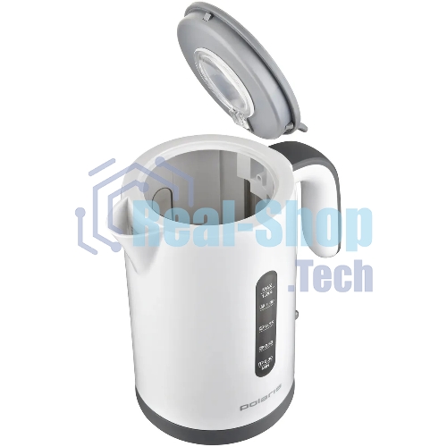 Чайник электрический Polaris PWK 1220C Water Way Pro 1.2 л, 2200 Вт, белый корпус: пластик (PWK 1220C)