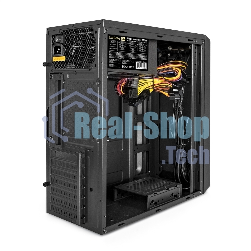 Компьютерный корпус Miditower ExeGate XP-332UC-UNS500 (ATX, БП UNS500 с вент. 12см, 2хUSB 3.0/1хTypeC, аудио, черный)