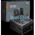 Блок питания ПК Power Supply PCCooler, 750W 80+ Bronze (ATX, ATX 3.1, Non-modular, 1x24(20+4)pin 550мм, 2xCPU*2 8(4+4)pin 650мм, 2xPCIe*2 8(6+2)pin 500мм, 1x12V-2x6 600мм, 6xSATA*3+MOLEX4pin*2, Active, 120x120мм, 140x150x86mm, APFC, OVP/UVP/OCP/SCP/OTP/OPP/SPD)