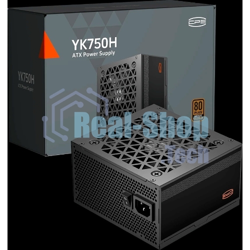 Блок питания ПК Power Supply PCCooler, 750W 80+ Bronze (ATX, ATX 3.1, Non-modular, 1x24(20+4)pin 550мм, 2xCPU*2 8(4+4)pin 650мм, 2xPCIe*2 8(6+2)pin 500мм, 1x12V-2x6 600мм, 6xSATA*3+MOLEX4pin*2, Active, 120x120мм, 140x150x86mm, APFC, OVP/UVP/OCP/SCP/OTP/OPP/SPD)