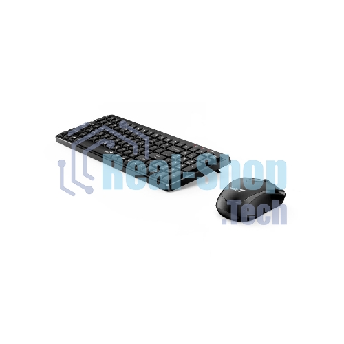Комплект клавиатура+мышь Genius Luxemate Q8100 беспроводной, USB, 1200 DPI, чёрный