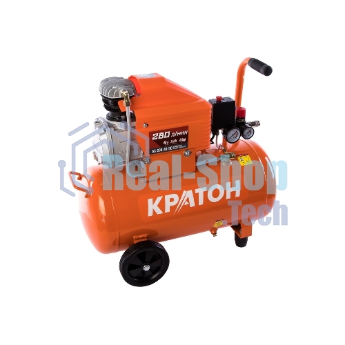 Компрессор КРАТОН AC-280-40-D Dпрямой 220В 2000Вт 280л/мин ресивер40л 32кг