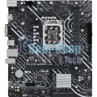 Материнская плата ASUS PRIME H610M-K D4, LGA 1700, Intel H610, 2xDDR4, 4xSATA, 1xM.2, 1xPCIe 4.0 x16, 1xPCI, 1xHDMI, 1xVGA, 1x 1Gb LAN, 2xUSB-A 2.0, 2xUSB-A 3.2 Gen 1, 3x3.5 мм, 7.1, mATX