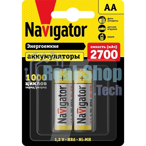 Аккумулятор Navigator NHR-2700-HR6-BP2, 1.2 В