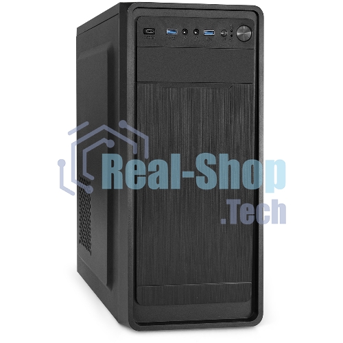 Компьютерный корпус Miditower ExeGate XP-332UC-UNS500 (ATX, БП UNS500 с вент. 12см, 2хUSB 3.0/1хTypeC, аудио, черный)