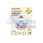 Кастрюля Appetite 1RD201М Roses с крышкой, эмалированная сталь, цилиндрическая 4 л