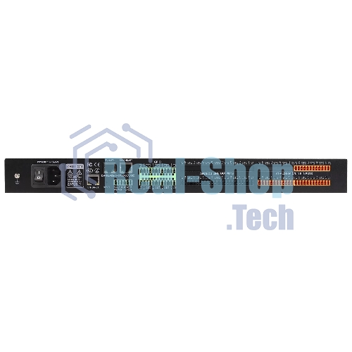 Аудиопроцессор Intrend FLEX 1208D цифровой, 12x8 аналоговых входов/выходов, ПО свободной конфигурации, AEC, AFS, ANC, Dante 32x32, USB 2x2, 8 портов GPIO, управление по RS232/485/IP