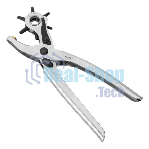 Револьверный дырокол для кожи 6-в-1 Deli DL1919С 9