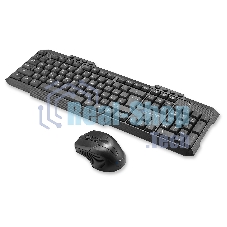 Комплект клавиатура+мышь Oklick 205MK беспроводной, USB, 1600 DPI, чёрный