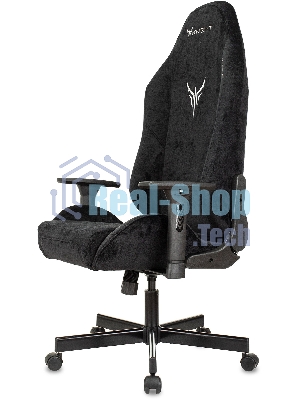 Кресло игровое Бюрократ Knight N1 Fabric черный Light-20, с подголов. крестовина металл