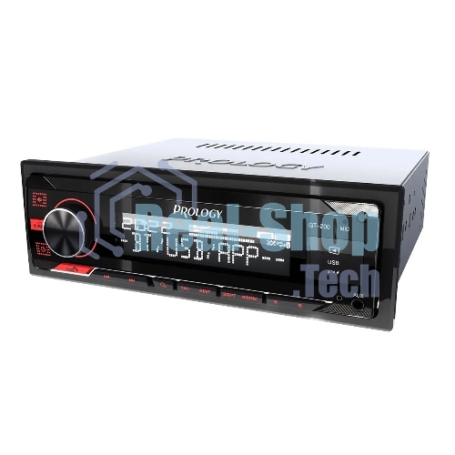 Автомагнитола Prology GT-200, 1 DIN, Bluetooth, USB Type-A, AUX, пульт ДУ