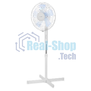 Вентилятор Coolfort CF-2029 белый, напольный, 40 Вт, 3 скорости, 42 см