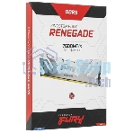Оперативная память Kingston Fury Renegade, DDR5, 32Gb (2x16GB), 7600MHz, CL38, DIMM, с радиаторами, белый/серебристый