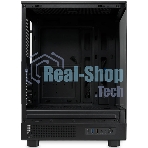 Компьютерный корпус без блока питания HSPD F510, Panoramic Mid Tower, черный, TG, 0.5 SPCC, no fans ATX, mATX, mITX 180/280/160мм 1x2.5