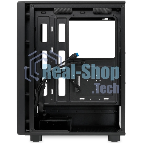 Компьютерный корпус без блока питания HSPD M510, Mesh Mid Tower, черный, TG, 0.5 SPCC, no fans ATX, mATX, mITX 180/280/160мм 1x2.5