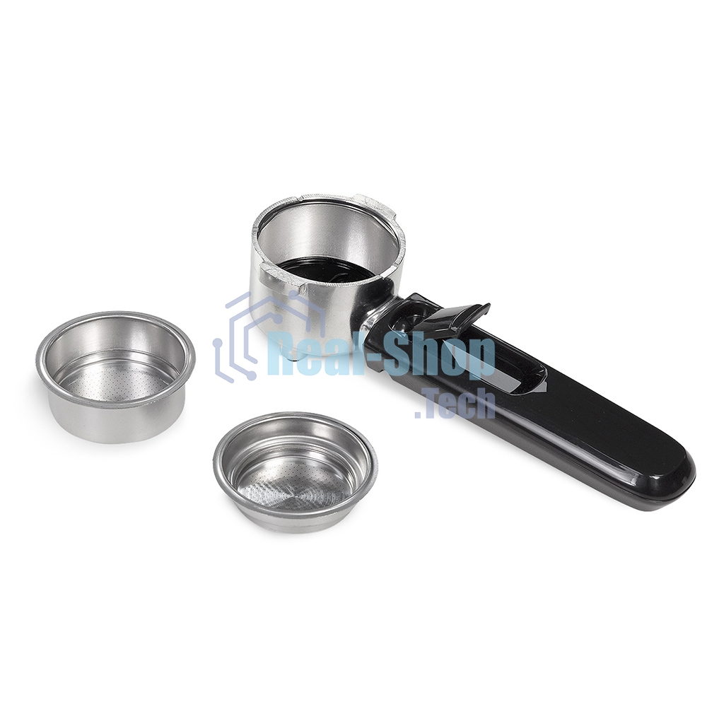 Кофеварка рожковая Zigmund & Shtain ZCM-887 черный/стальной, исп. кофе - молотый, 1.4 л. 1500 Вт, 20 бар