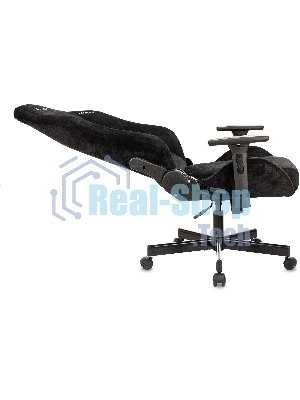 Кресло игровое Бюрократ Knight N1 Fabric черный Light-20, с подголов. крестовина металл