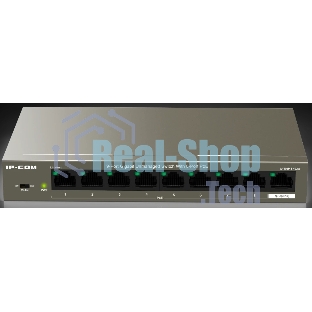 Коммутатор неуправляемый PoE IP-COM G1109P-8-102W 9 портов, 9x1 Гбит/с, PoE 8х92 Вт, настольный