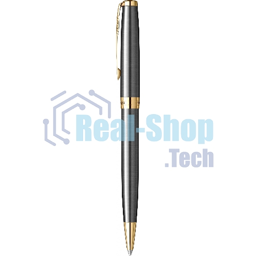 Ручка шариковая Parker Sonnet Grey Core GT (2213679) M, черные чернила, подарочная коробка