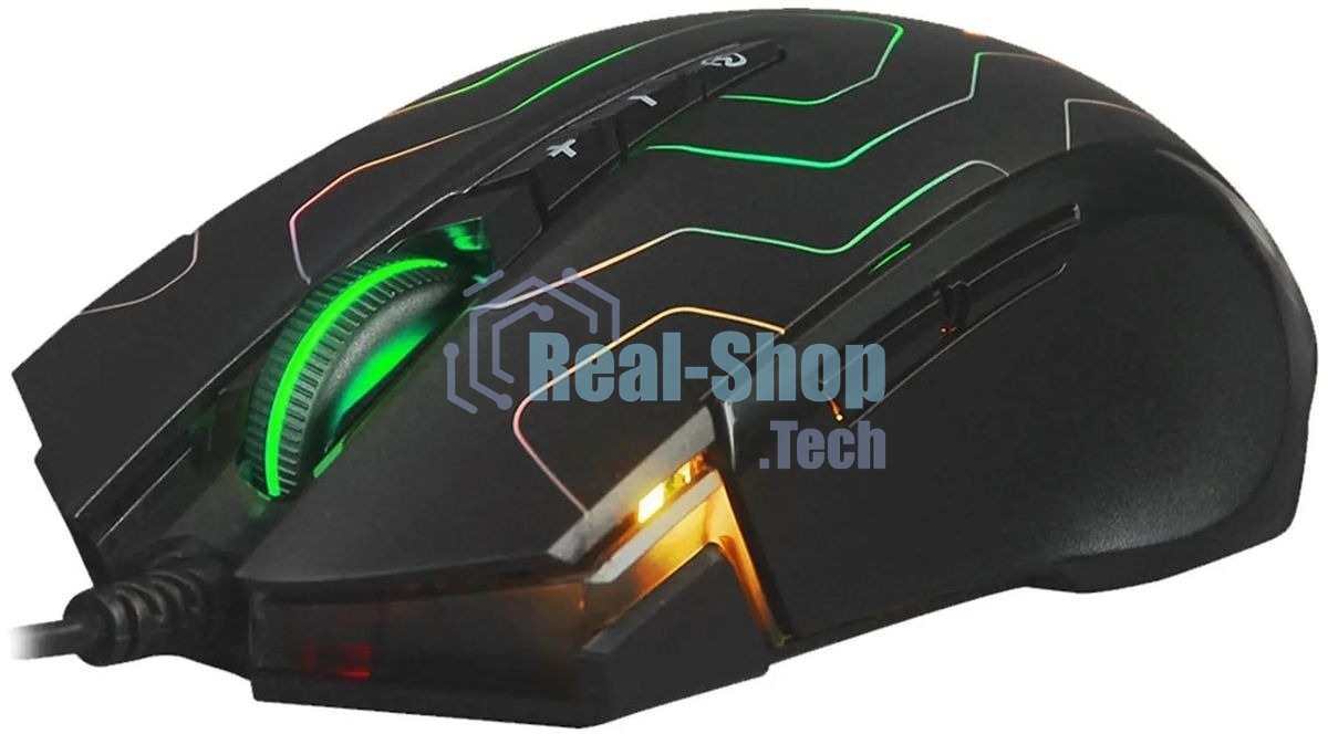Мышь проводная A4Tech X89 Maze черный, 2400 dpi, USB, кнопки - 8