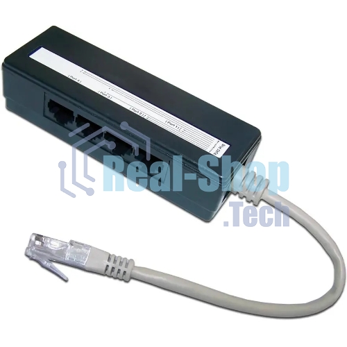 Сплиттер Lanmaster TWT-4U1 черный