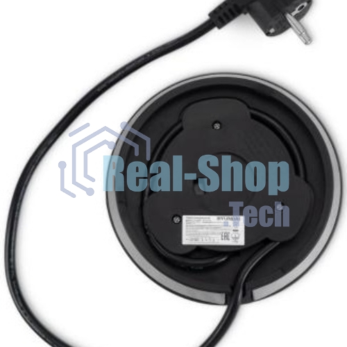 Чайник электрический Hyundai HYK-S8408 1.7 л, 2200 Вт, серебристый матовый/черный (корпус: нержавеющая сталь)