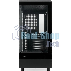 Компьютерный корпус без блока питания HSPD F510, Panoramic Mid Tower, черный, TG, 0.5 SPCC, no fans ATX, mATX, mITX 180/280/160мм 1x2.5