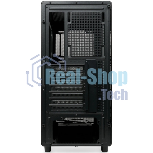 Компьютерный корпус без блока питания HSPD M510, Mesh Mid Tower, черный, TG, 0.5 SPCC, no fans ATX, mATX, mITX 180/280/160мм 1x2.5