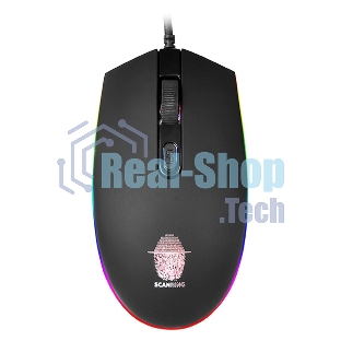 Мышь проводная Qumo Pretender M53 черный, 3200 dpi, USB, кнопки - 4
