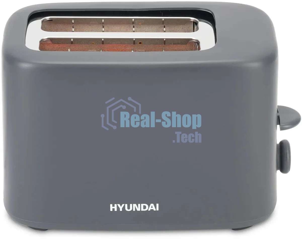 Тостер Hyundai HYT-4308 серый, 750 Вт, 2 слота