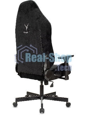 Кресло игровое Бюрократ Knight N1 Fabric черный Light-20, с подголов. крестовина металл