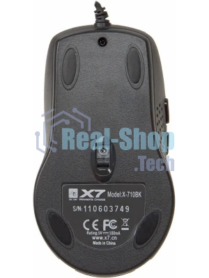 Мышь проводная A4Tech X-710BK черный, 2000 dpi, USB, кнопки - 7